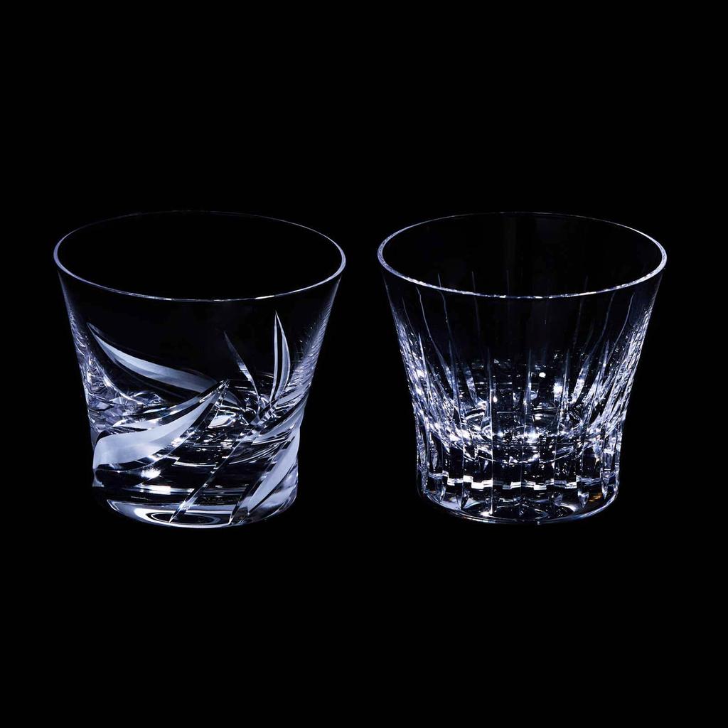 LUGUFON Whiskey Rock Cut Handcrafted by Presented in a Paulownia Wood Suitable for Cold Plum and Other Alcoholic Perfect for Birthday Wedding and