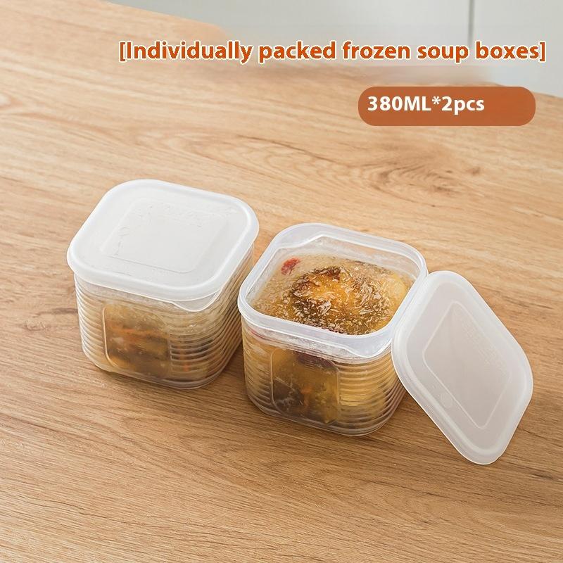 Food Storage Container Vegetable Fruit Fresh-keeping Box With Lid For Refrigerator Kitchen Spice Seasoning Storage Jar
