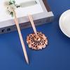 Plum Blossom Metal Anti-Lost Ballpoint Pen for Desk or Reception with Custom Logo.