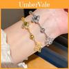 Fashion Jewelry Floral Zircon Stone Bracelet With Copper Material For Women