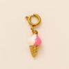 New Fruit Snack Series Stainless Steel Pendant DIY Plated 18K Gold Color Preserving Female
