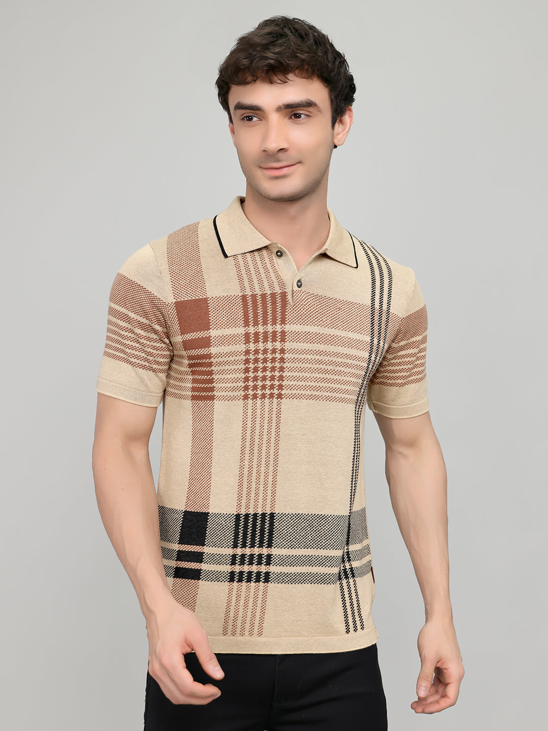 Monte Carlo Men Smart Fit Beige Tshirt S бежевый