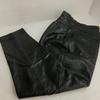 OSHIMA Japan Made Leather Lambskin Riders Pants Black Size 13 Ladies Inseam 69cm(USED)