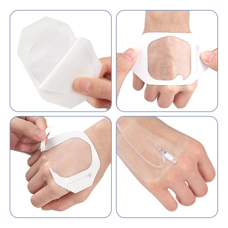 1Pcs 6X7Cm Medical Transparent Wound Dressing Sticker Waterproof Sterile I.V. Cannula Infusion Indwelling Needle Fixation Patch