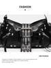Vintage Y2K Crossbody Motorcycle Bag: Retro European and American Design