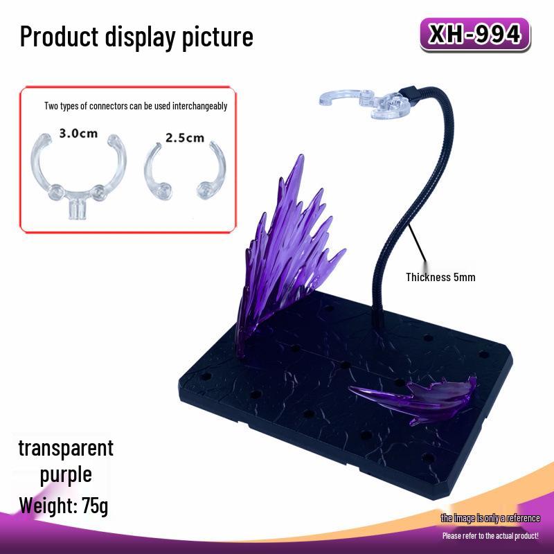 Snake Bone Fire Wind Poseable Stand: Special Effects Display for Gundam Model or Anime Figure Statue Aura.