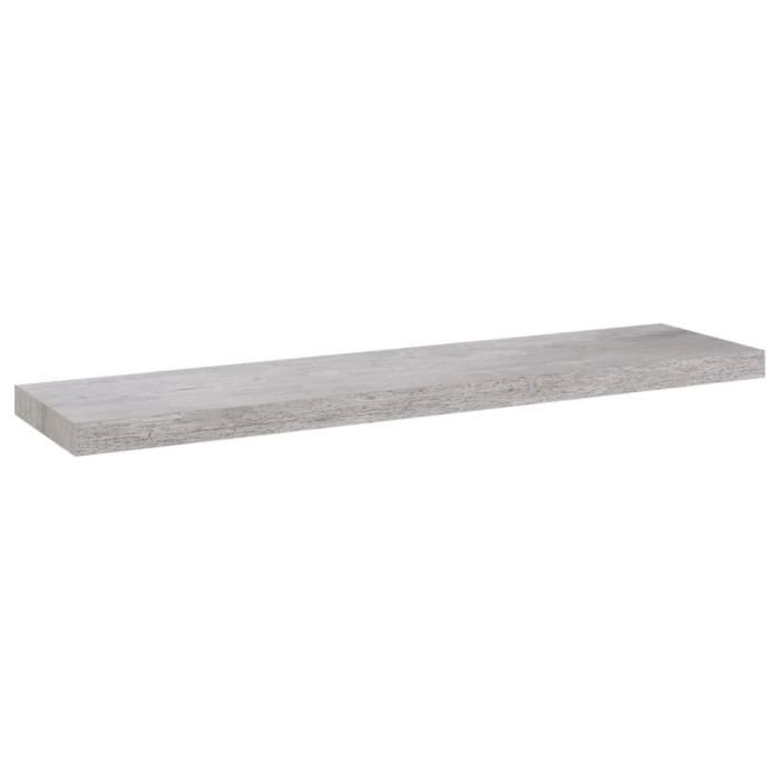 VidaXL Étagère murale flottante Gris béton 90x23,5x3,8 cm MDF