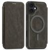 For iPhone 16 Case Compatible with MagSafe RFID Blocking Card Holder Leather Phone Cover