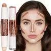 Dual-Ended Highlight & Contour Stick 3D Facial Sculpting Long-Lasting, Waterproof & Sweatproof, Skin-Tone Illumination Makeup Stick