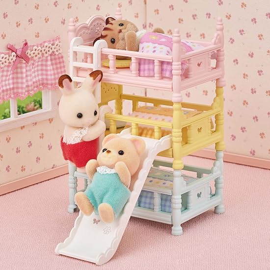 Sylvanian Families Furniture [ Triplets Bunk Bed ] Ka-219 ST Mark Certified Ages 3+ Toy Dollhouse Sy