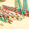 Tableware Paper Biodegradable Drinking Straws Christmas Decoration Party Supplies Bar Tools