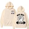 Japanischer Anime Herren Kapuzensweatshirt Übergröße Lässiges Kapuzensweatshirt Fitnessstudio Muskel Ninja Maus Kapuzensweatshirt