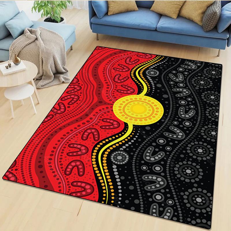 Aboriginal Rug - Home carpet Office Decorative Carpet For Living Room Bedroom Door Mat Floor Rug Computer Chair Area Rug