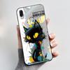 Casing For Asus Zenfone Max M2 ZB633KL X01AD X01BD Phone Case Aesthetic Fashion Cute Cat Black Silicone Shockproof Cover Bumper