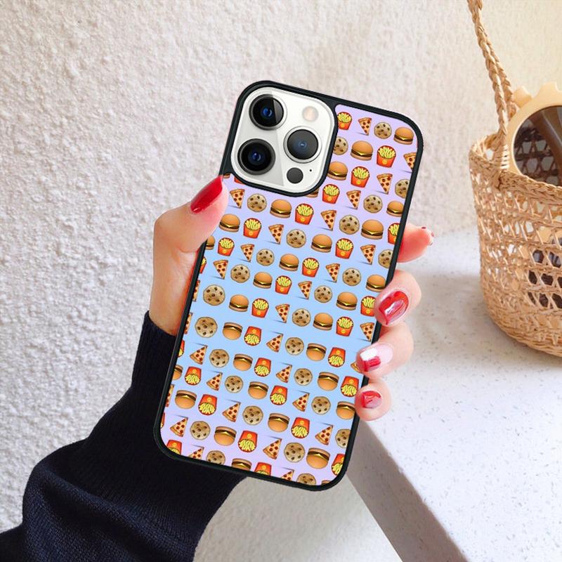 PIZZA HOTDOG Donuts Cake Phone Case for iPhone 17 Air 16 PRO MAX 15 14 PLUS 11 12 13 Back Cover Fundas Shell
