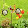 Vintage Bicycle Wind Spinner Metal Wind Spinner Animal Motorcycle Windmill Frog Riding Motorcycle For Yard And Garden Decoration
