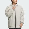 Adidas FW24 Puffer Jacket Men's Sesame Light Gray JY4194