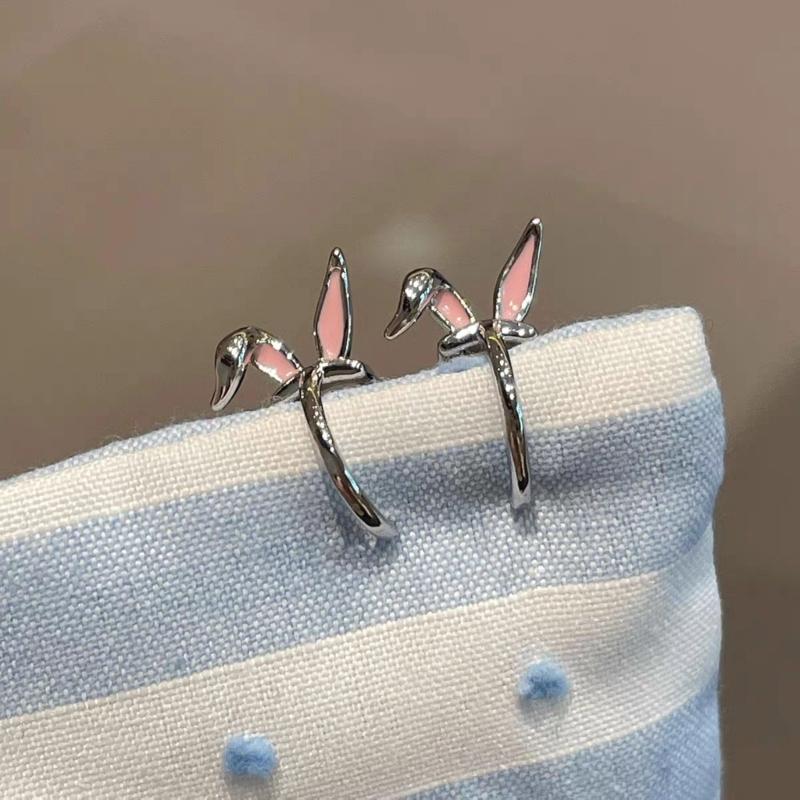 Adorable Rabbits Ear Bone Ear Cuffs Alloy Accessories Comfortable Wear for Casual or Formal Occasions