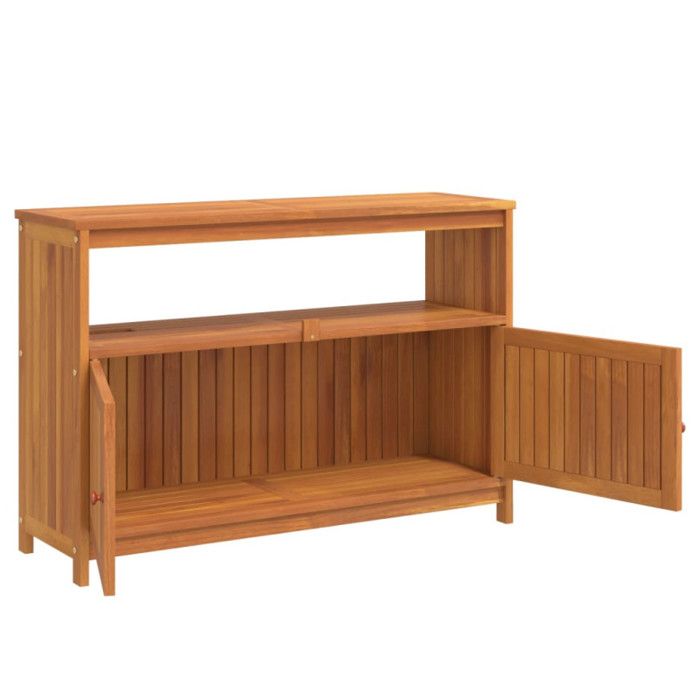 VidaXL Table console de jardin 110x35x75 cm bois massif d'acacia 319697