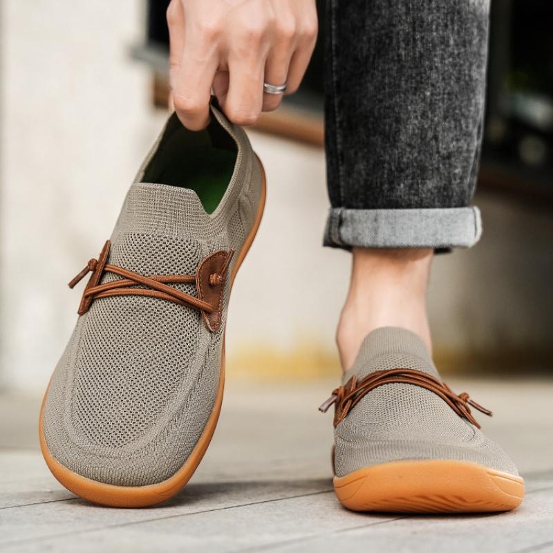 Men Casual Dress Sneakers Minimalist Wide Barefoot Shoes Outdoor Comfort Lightweight Leisure Shoes Non Slip Wide Running Shoes