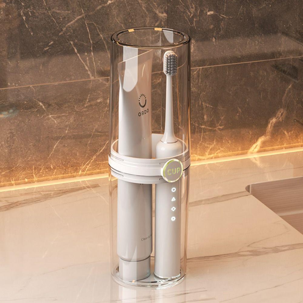 Travel Portable Toothbrush Box Toothpaste Towel Storage Box Toothbrush Protection Storage Dust Proof Bathroom Camping Outdoor