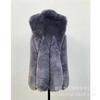 Haining fur winter new warm fur vest women's medium and long Korean version slim-fitting imitation fox fur coat