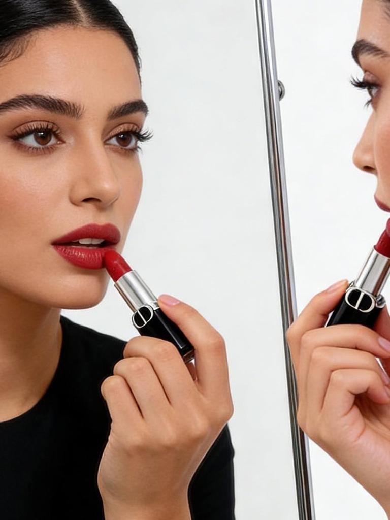 Dior Rtěnka Rouge Dior, saténový finiš, rtěnka 999, kosmetika, 1,5 g