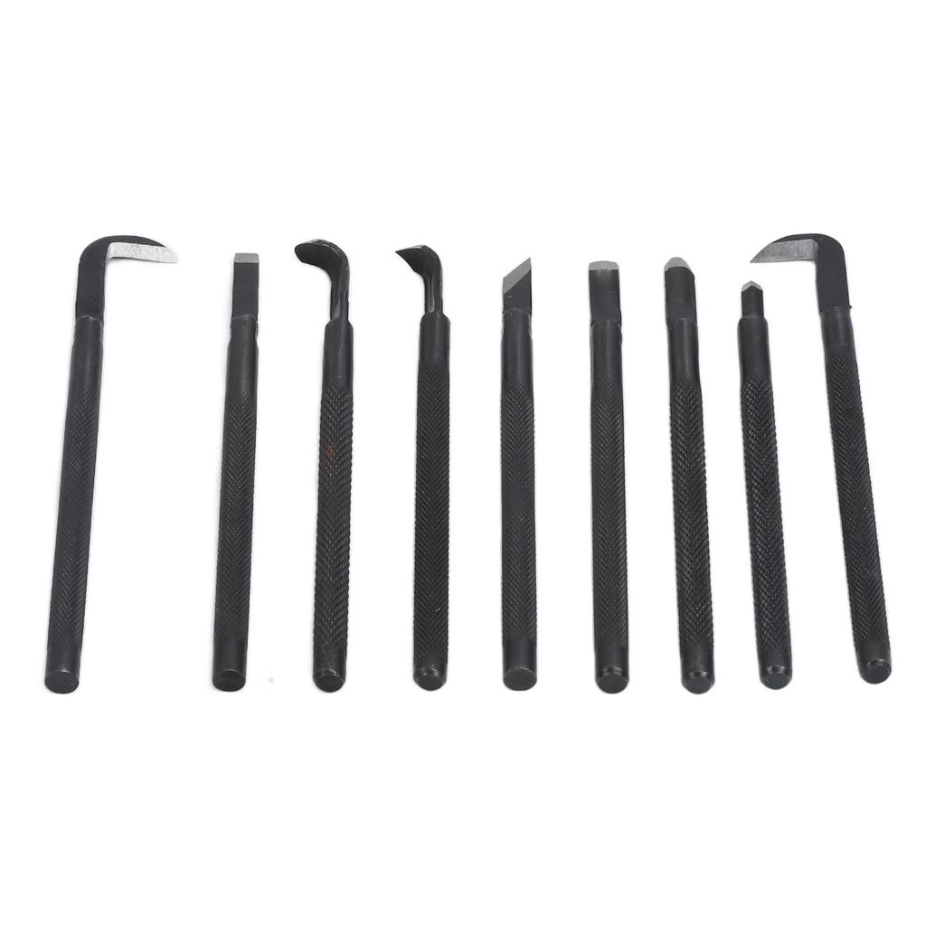9 BUC/Set Unelte Bonsai Cioplit Periat Cuțit Mâner Anti-alunecare Oțel Mangan pentru Răzuire Tăiere
