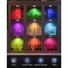 6 PCS RGB Rechargeable Night Lights with Remote Control Dimmable Timing Function LED Lights for Kitchen Cabinet Shelf