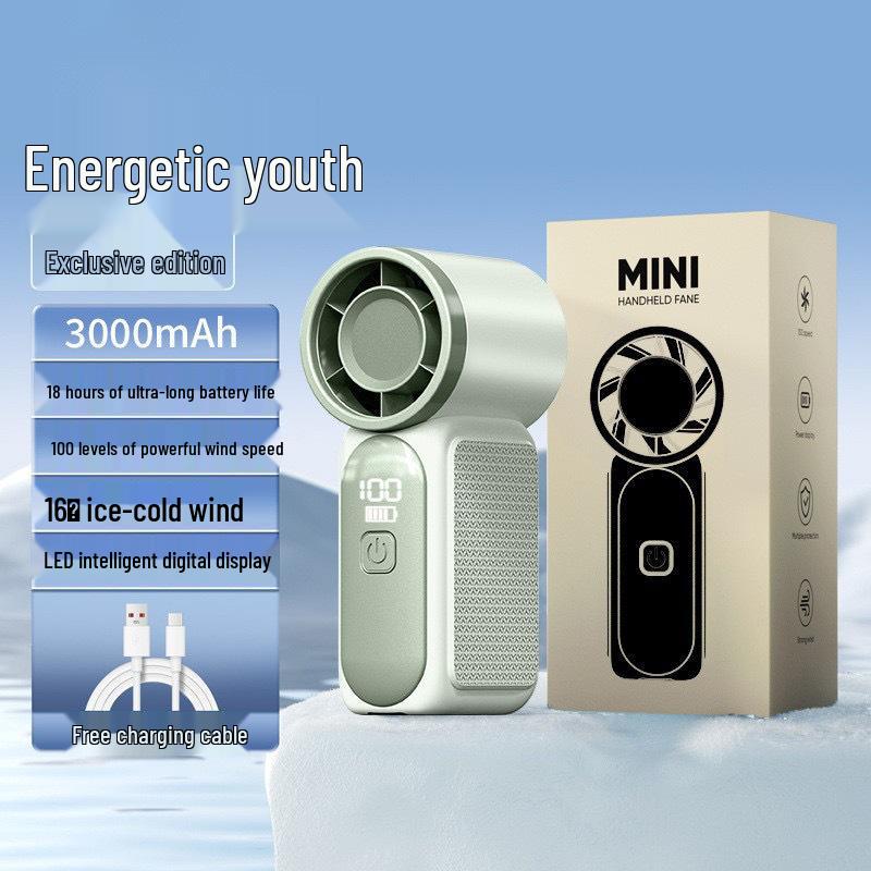 High-Speed X688 Mini Handheld Fan: Turbo, Portable, USB, Long Battery Life for Outdoor Use 66*20*170