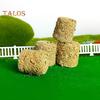 4 Stück Miniatur-Heuballenmodell, realistisches Mini-Heuhaufen-Ornament, winziger runder gefälschter Strohballen, DIY-Farm, Mikro-Landschaft, Puppenhaus-Dekoration, Zubehör