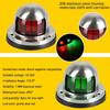 Boat Waterproof Light LED Navigation Marine Pontoon Lamp Bow Front Green Red 12V