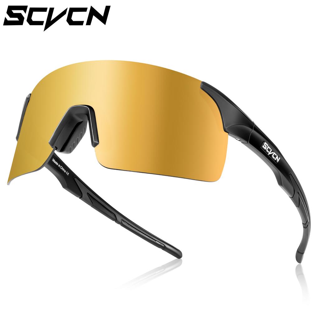 Scvcn-Cycling Sunglasses MTB Photochromic Sports Cycling Glasses Goggles Bicycle Mountain Bike Glasses Men's Women Cycle Eyewear