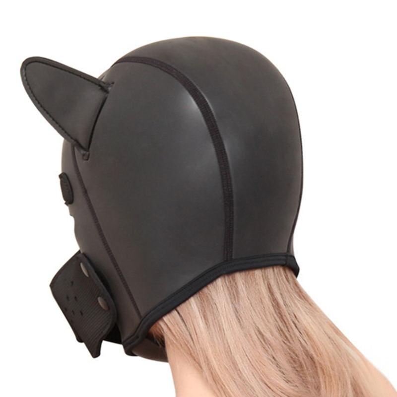 Erotic Toys Bondage Slave BDSM Head Hood Half Enclosed Fun Puppy