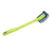 Toilet Brush Cleanser Free Soft Bristle Curved Design Bathroom Cleaning Scrubber Tool Green