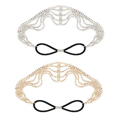 Multi-Layered Crystal Baroque Headband Bride Headpieces for Wedding Photo Props