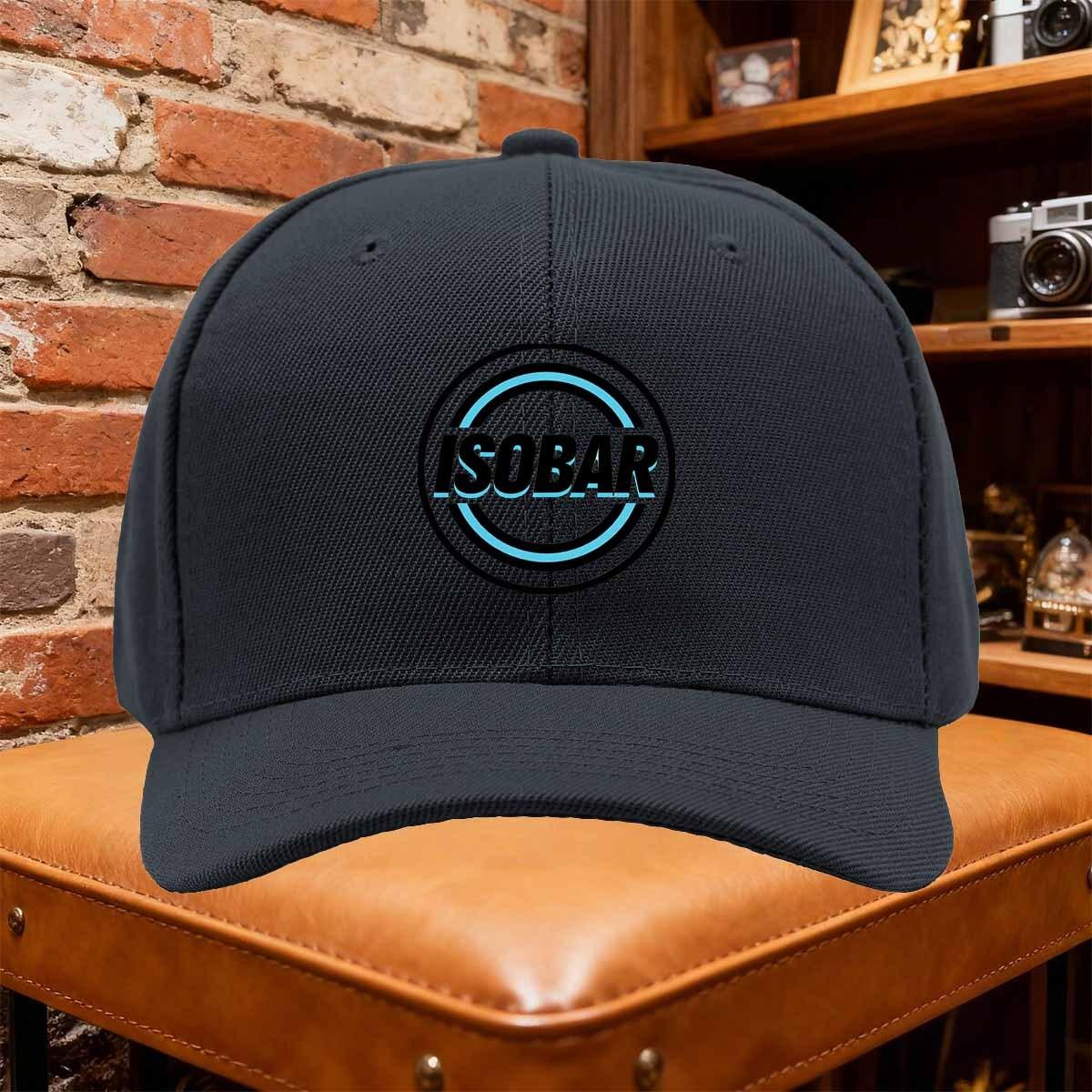 Unisex Baseball Cap Isobar Logo Baseball Cap Adjustable Snapback Hat with Minimalist Design Adjustable Trucker Cap Hat Outdo 1pc