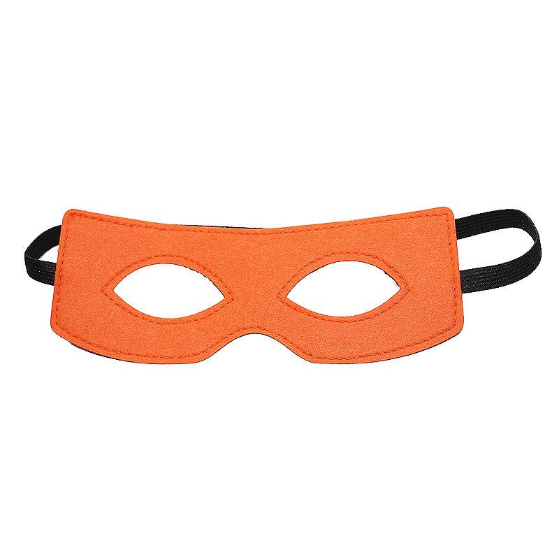 Vícebarevné plstěné masky Oční masky Polomaska Cosplay rekvizity s elastickou páskou pro Halloweenskou maškarní párty