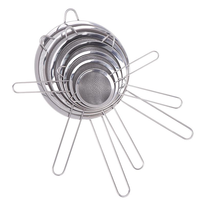 1 Stück Edelstahl Saft Sojamilch Sieb Sieb Ultrafeines Maschensieb Öl Sieb Fisch Knödel Hotpot Abtropflöffel Langer Griff