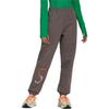 adidas By Stella McCartney Stella McCartney Elastic Waist Joggers with Print Unisex Bottoms Brown IB5909