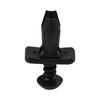 ECF2054 10 Pieces Push Type Retainer for Mercedes Black Nylon Head Size: 15x8.33mm Stem Length: 12.8mm Fits Into: 7.5mm