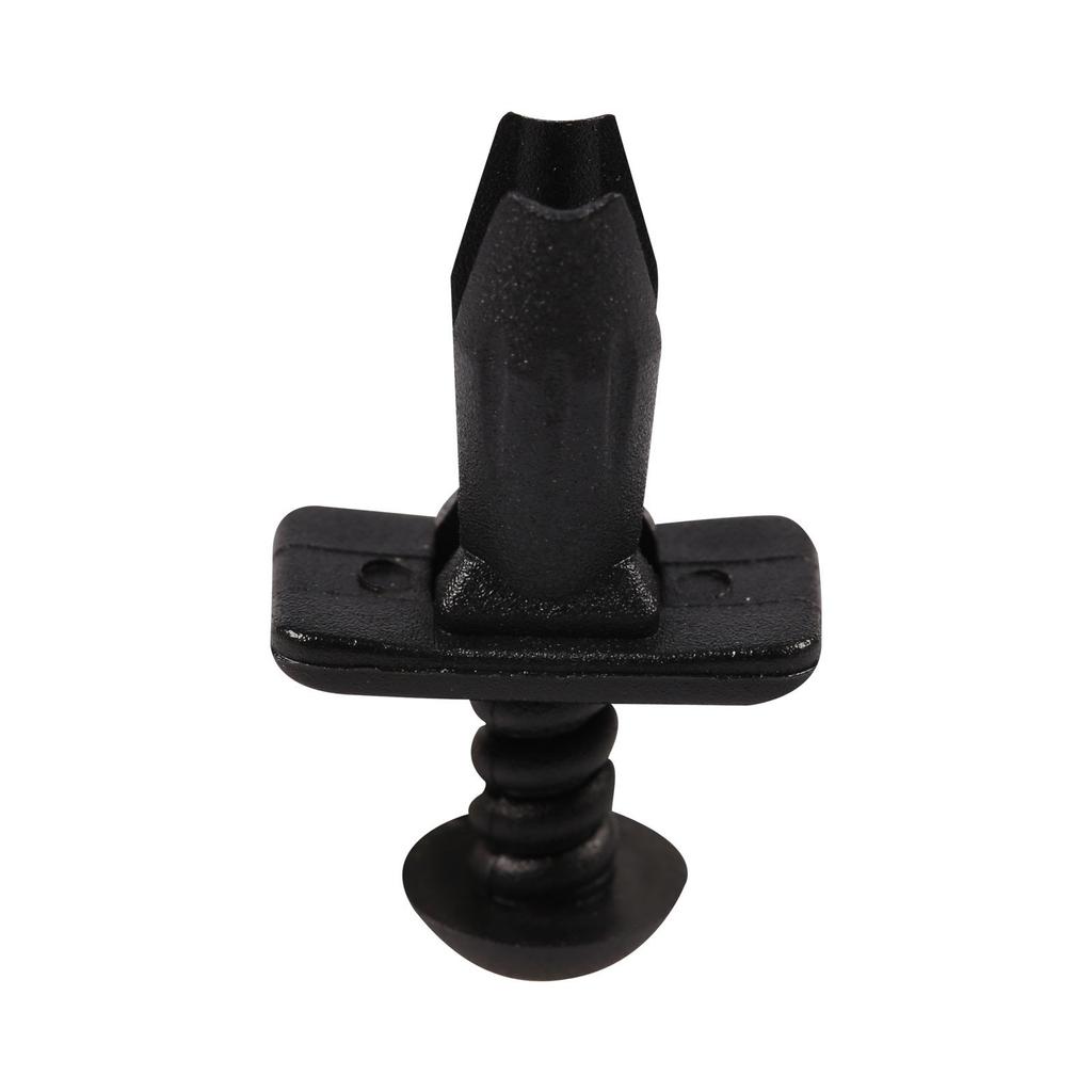 ECF2054 10 Pieces Push Type Retainer for Mercedes Black Nylon Head Size: 15x8.33mm Stem Length: 12.8mm Fits Into: 7.5mm