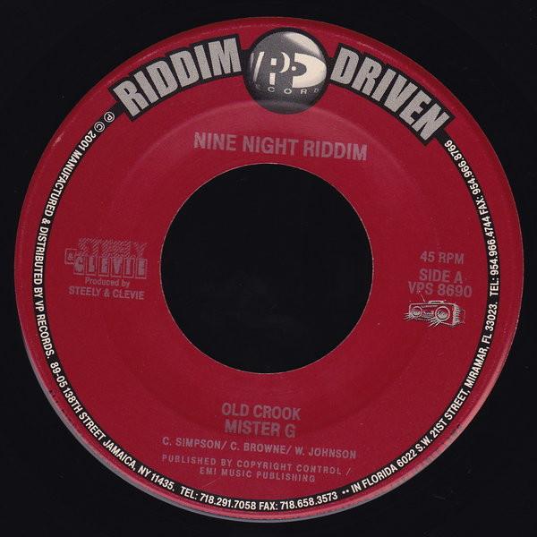 

7inch Record MR. G / CAPTAIN BARKEY - Old Crook / Wine Baby Wine VPS8690 VP Records 2001 Jamaica Reggae, Ska & Dub Used