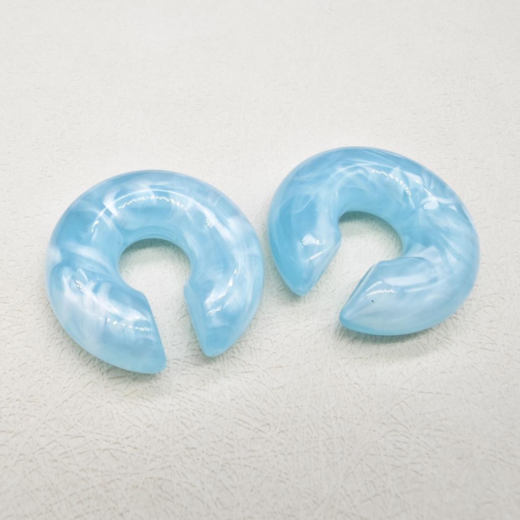 Cross border European and American women's colorful threaded ear clips without ear holes exaggerated ear bone clips and earrings