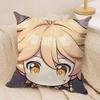 Aether Cute Cute Genshin Impact Cushion Cover Silky Short Plush Invisible Zipper Dustproof Sofa Pillow Case For Home Decor