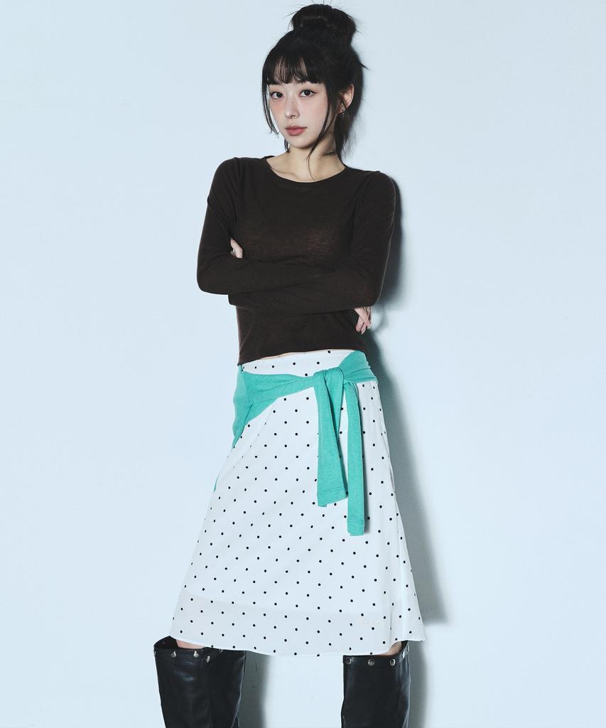Nigaennikol [Essential] Wool Tencel Tee_Green