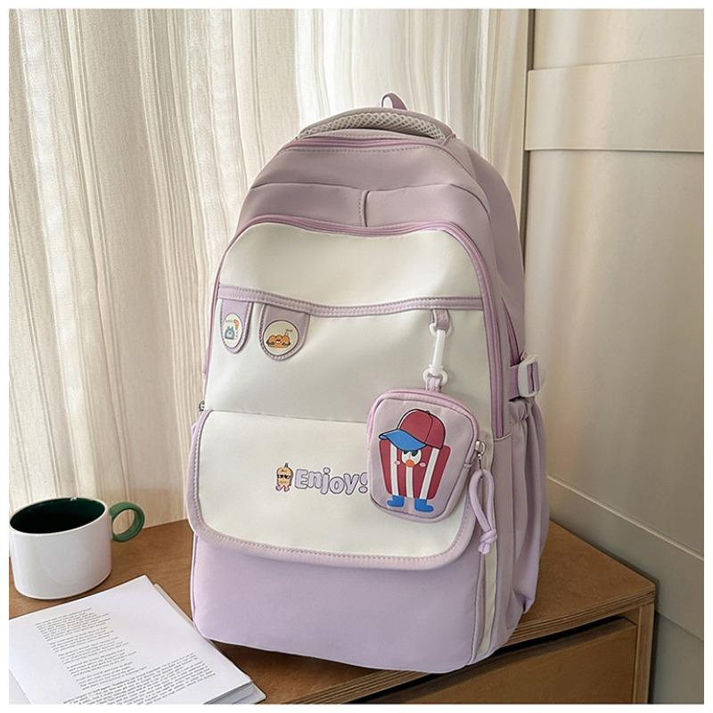 The new schoolbag is high-value, fresh and sweet, candy-colored backpack, lightweight and large-capacity backpack for junior high school students.