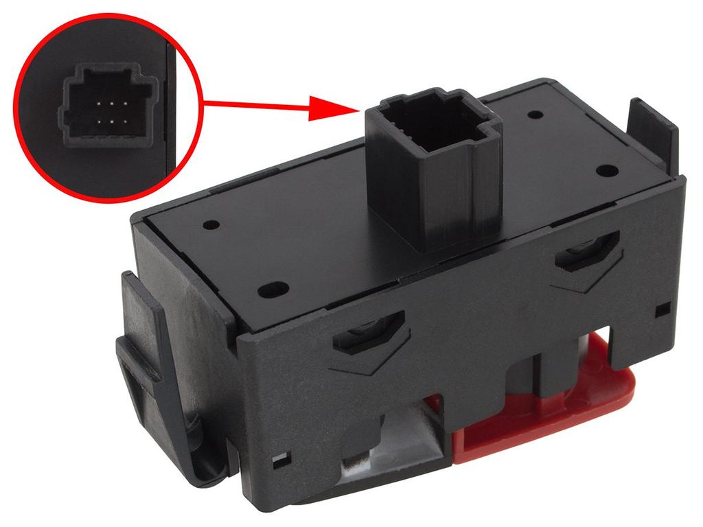 Renault Fluence 2009- RED hazard warning light switch + door lock
