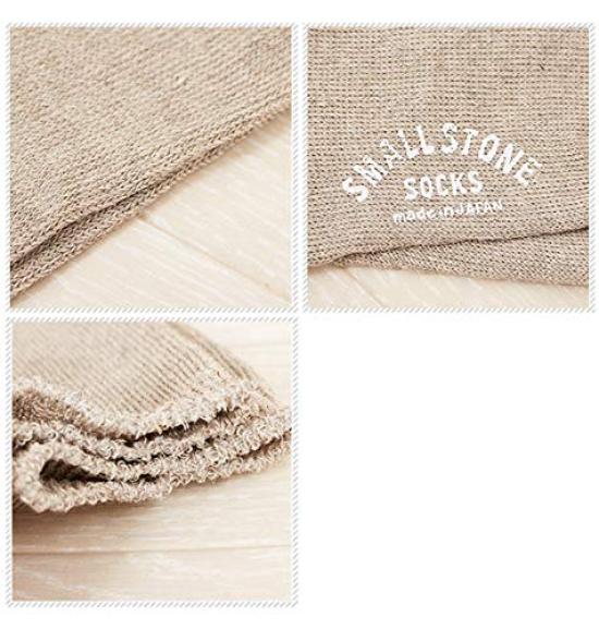 STONE Comfortable Linen Socks 1026 M Black [SMALL SOCKS] socks/Linen