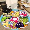 1pc Mario Office Round Area Rug, Under Office Chairs Bedroom Living Room Home Decor, Room Decoa1016222